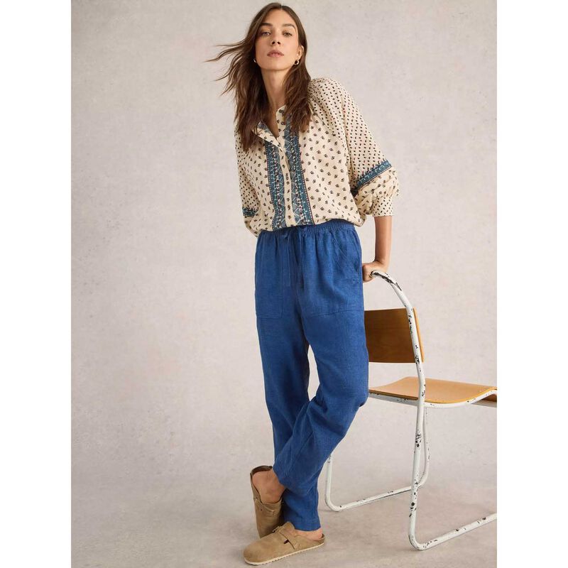 White Stuff Elle Linen Blend Trouser image number 3